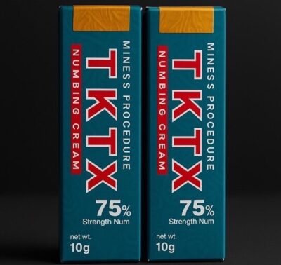 2Pack TKTX Azul 75% – Crema para el cuidado de la piel antes del tatuaje