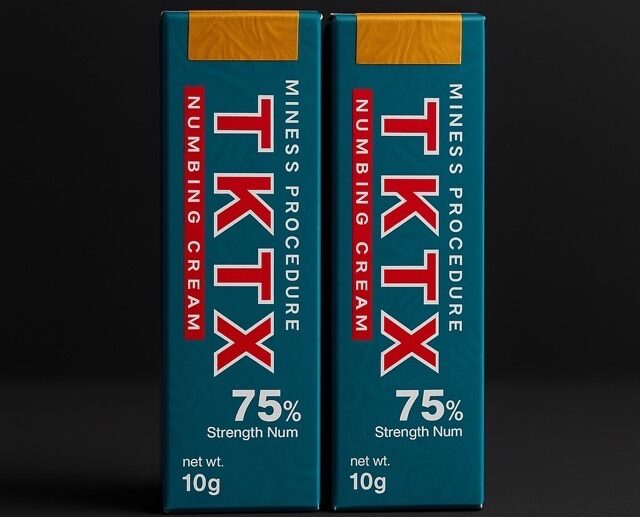 2Pack TKTX Azul 75% – Crema para el cuidado de la piel antes del tatuaje