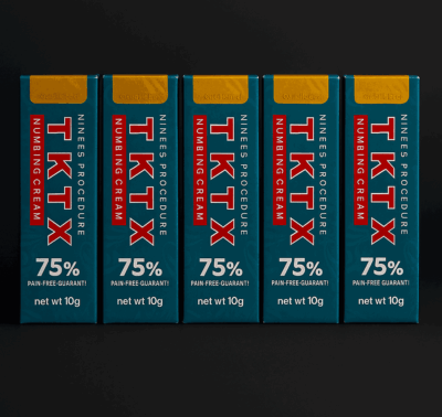 5Pack TKTX Azul 75% – Crema para el cuidado de la piel antes del tatuaje